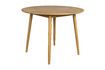 Miniatuur 120' Ronde beige houten eettafel Fabio 1