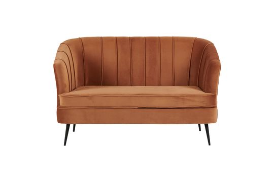 2-zits bank in Terracotta Alfred fluweel Productfoto