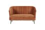 Miniatuur 2-zits bank in Terracotta Alfred fluweel Productfoto