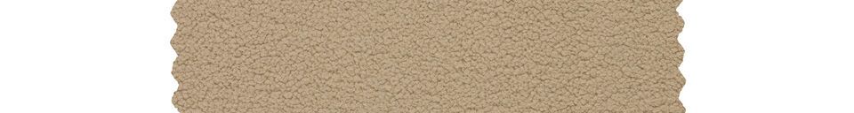 Benadrukte materialen 2-zitsbank in beige stof Rocco