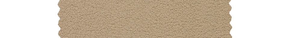 Benadrukte materialen 2-zitsbank in beige stof Rocco