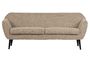 Miniatuur 2-zitsbank in beige stof Rocco Productfoto