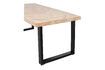 Miniatuur 200x90 mango visgraat tafel met U-vormige poten Tablo 5