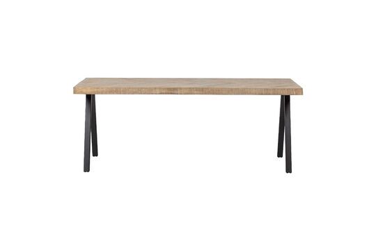 200x90 mango visgraat tafel met vierkante poten Tablo Productfoto