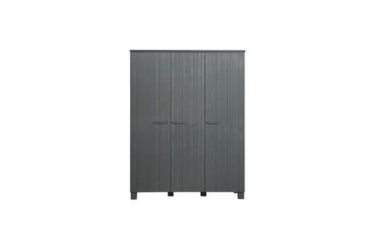 3-deurs houten kast in donkergrijs Dennis Productfoto