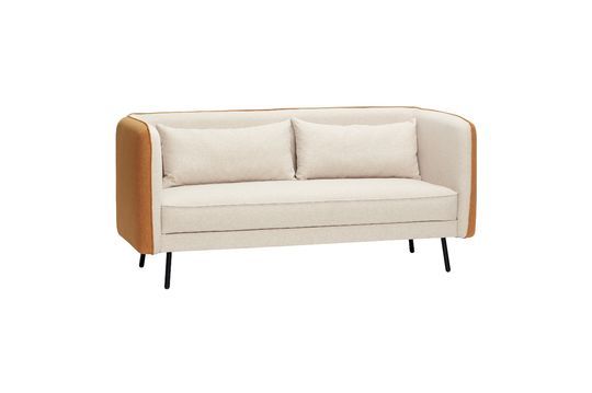 3-zitsbank met stoffen bekleding in amber en zand Shade Productfoto