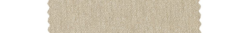 Benadrukte materialen 4-zitsbank in beige stof Hang