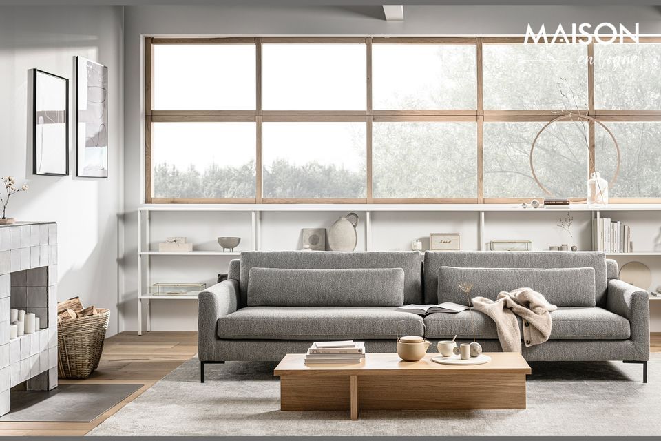 Slanke 4-zitsbank met elegant design