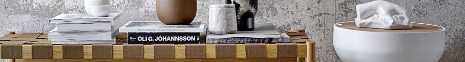 Benadrukte materialen Abbie bijzettafel