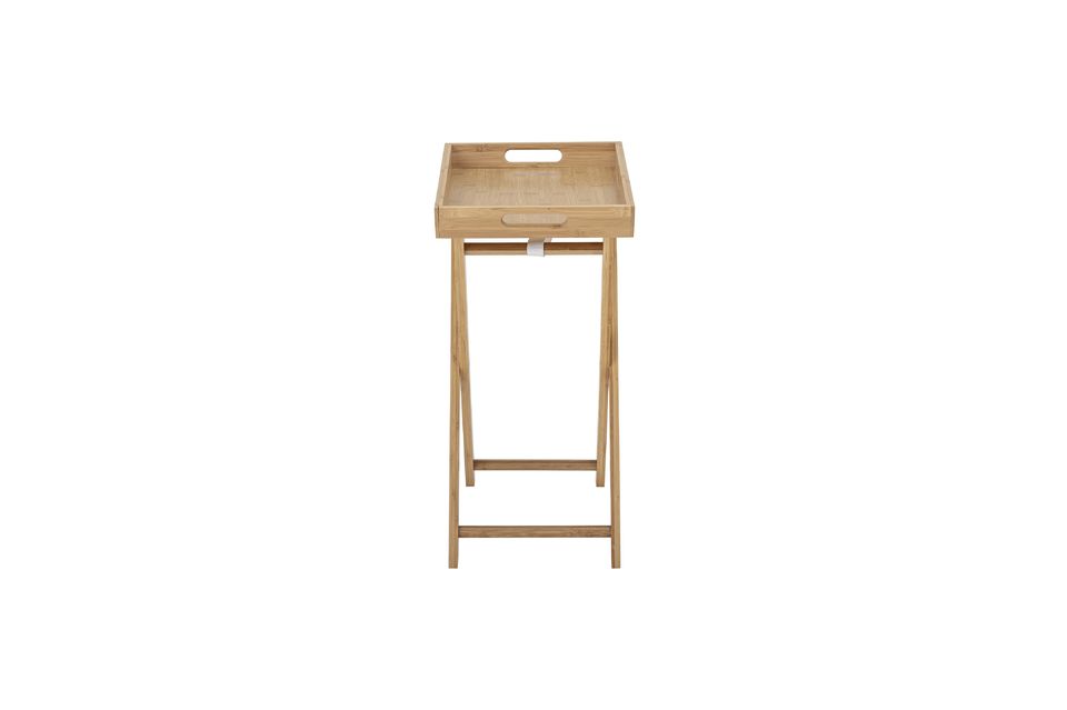 Het kan gebruikt worden als bijzettafel of het blad kan alleen gebruikt worden