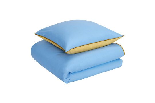 Aki blauw katoenen sprei 80x220cm
