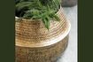 Miniatuur Aluminium plantenbak met goudkoperen afwerking Rattan 2