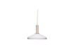 Miniatuur Apollo wit glazen hanglamp 1