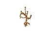 Miniatuur Apple Tree gouden aluminium kandelaar 4