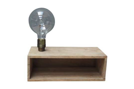 Arsy wandlamp en plank in hout Productfoto