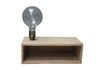 Miniatuur Arsy wandlamp en plank in hout 2