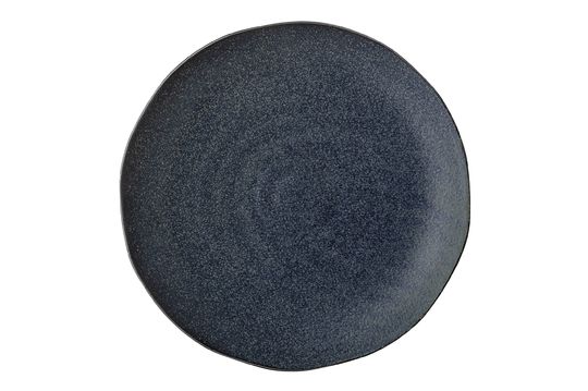 Aura bord in blauw steengoed Productfoto
