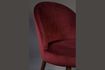 Miniatuur Barbara-stoel in rood fluweel 7