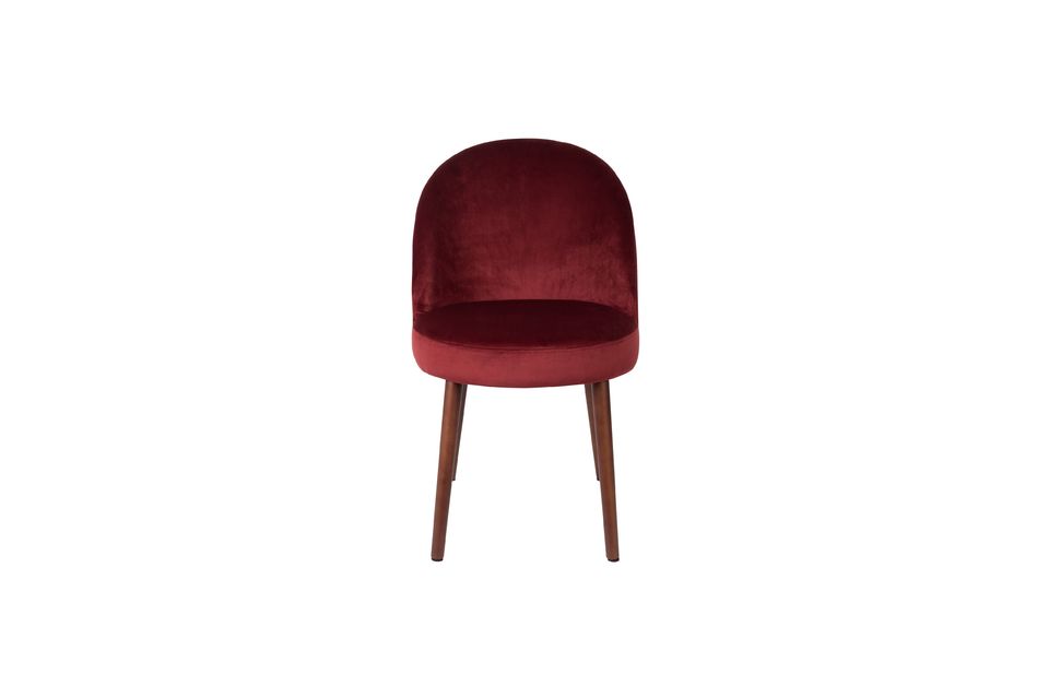 Barbara-stoel in rood fluweel - 10