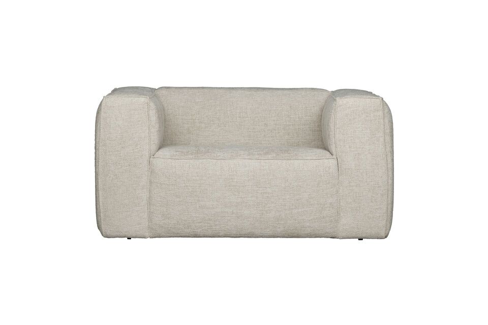 Bean gebroken witte fauteuil Woood