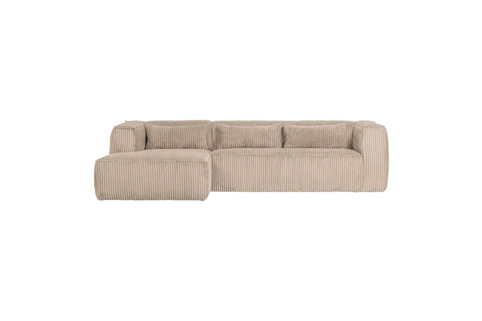 Uit de collectie van het Nederlandse interieurlabel WOOD is de Bean Corner Sofa Left Corner Ribbed