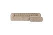 Miniatuur Beige Bean Ribbed Corner Sofa 1