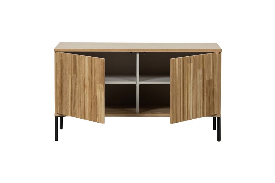 Beige eiken tv-meubel Nieuw - 4