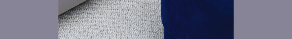 Benadrukte materialen Beige Gespikkeld Tapijt Polli 100x200