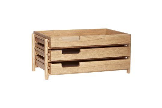 Beige houten brievenbakje Nomade