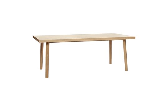 Beige houten eettafel Ligne Productfoto