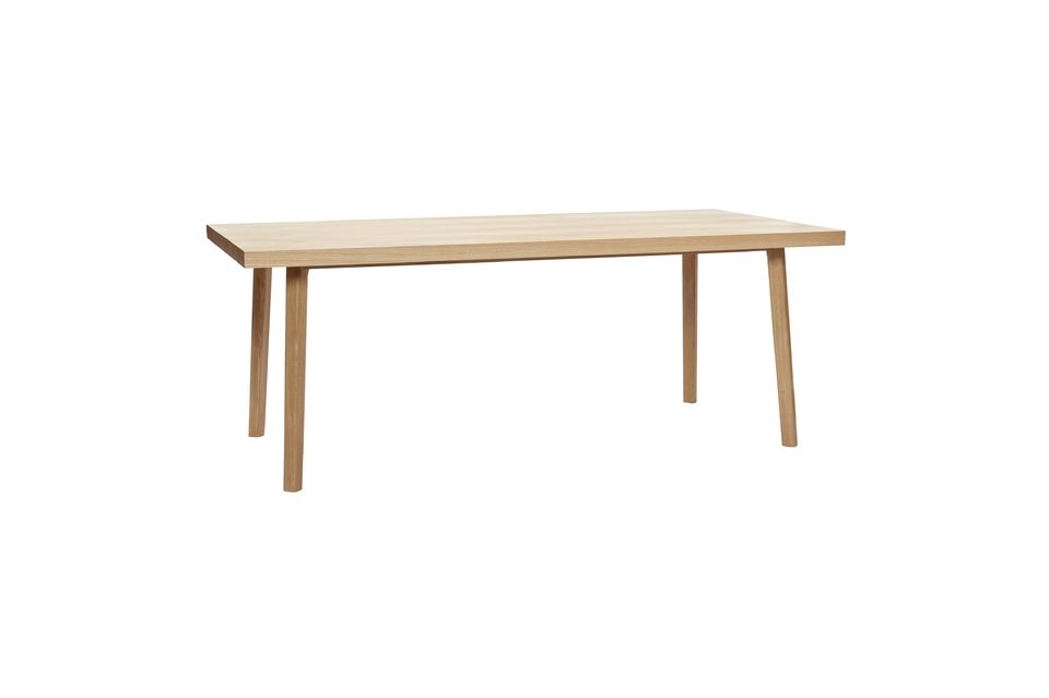 Beige houten eettafel Ligne Hübsch