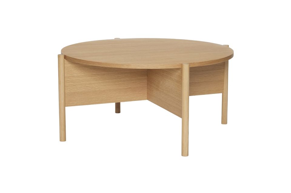 Beige houten salontafel Heritage Hübsch