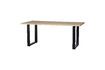 Miniatuur Beige massief eiken tafel 160x90 met U-vormige poten Tablo 2