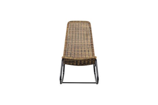 Beige metalen schommelstoel Tom