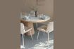 Miniatuur Beige ovale houten eettafel 200x90 Almira 2