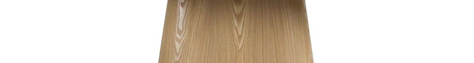 Benadrukte materialen Beige ovale houten eettafel 200x90 Almira