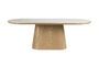 Miniatuur Beige ovale houten eettafel 200x90 Almira Productfoto