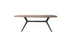 Miniatuur Beige rechthoekige houten eettafel Chase 1