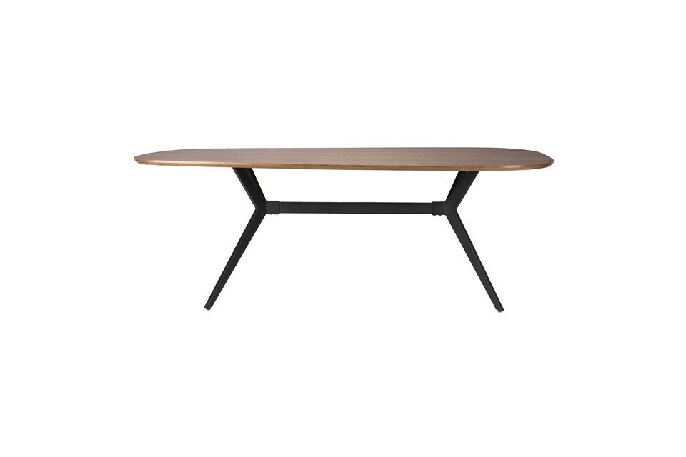 Beige rechthoekige houten eettafel Chase White Label