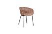 Miniatuur Beige rieten fauteuil Hapur 3