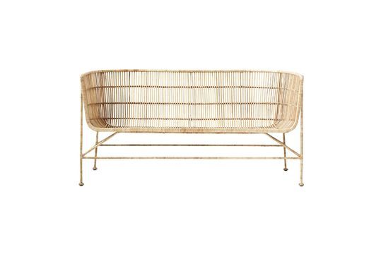 Beige rotan 2-zits bank Cuun Productfoto