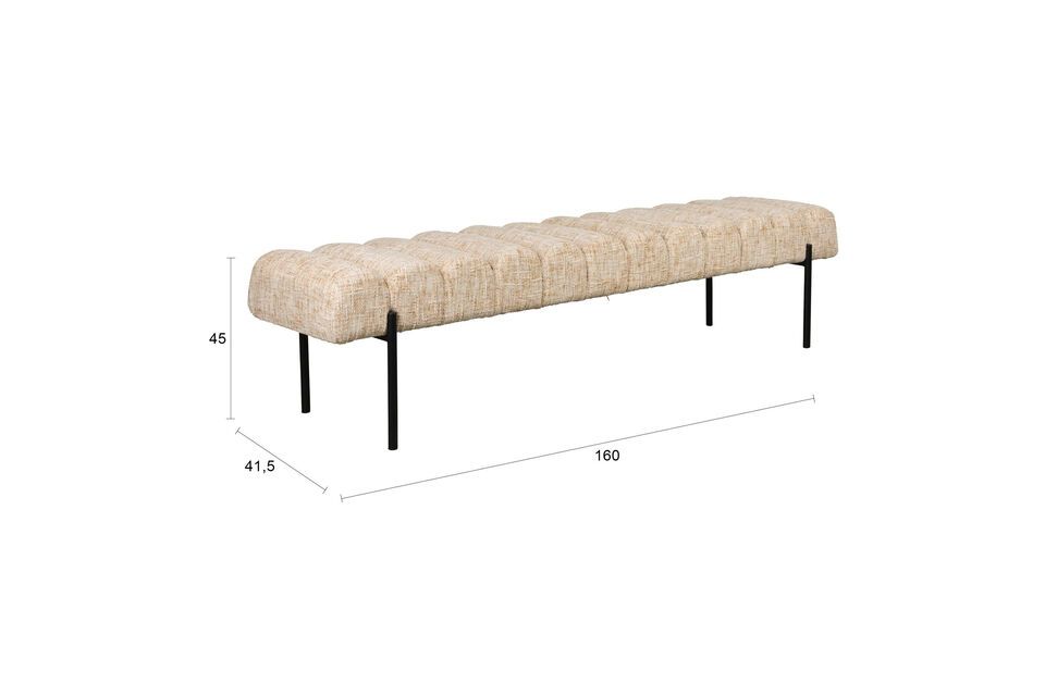 De rustgevende beige tint doet denken aan de zachtheid van woestijnlandschappen en creëert een
