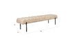 Miniatuur Beige stoffen bank Jethro 5