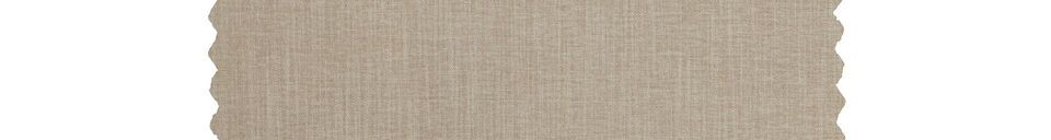 Benadrukte materialen Beige stoffen poef Familie