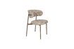 Miniatuur Beige stoffen stoel Claes 1