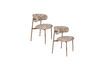 Miniatuur Beige stoffen stoel Claes 6