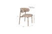 Miniatuur Beige stoffen stoel Claes 7