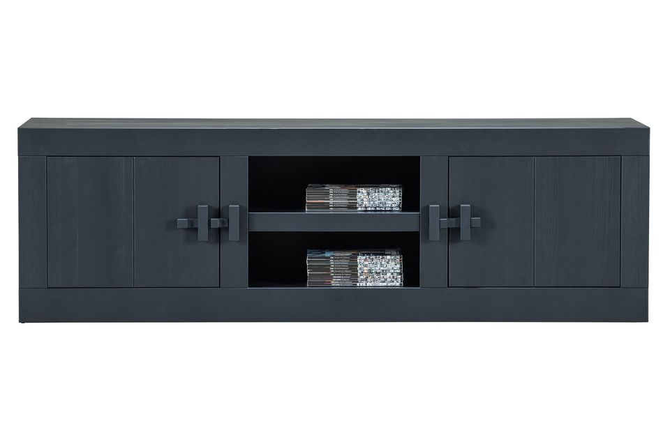 Dit tv-meubel van het Nederlandse bedrijf WOOD maakt deel uit van de meubelserie Benson