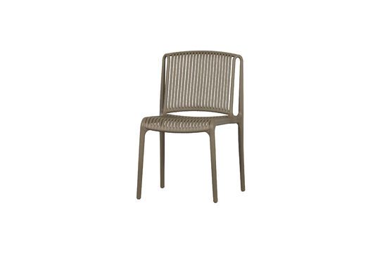 Billie kaki plastic stoel Productfoto
