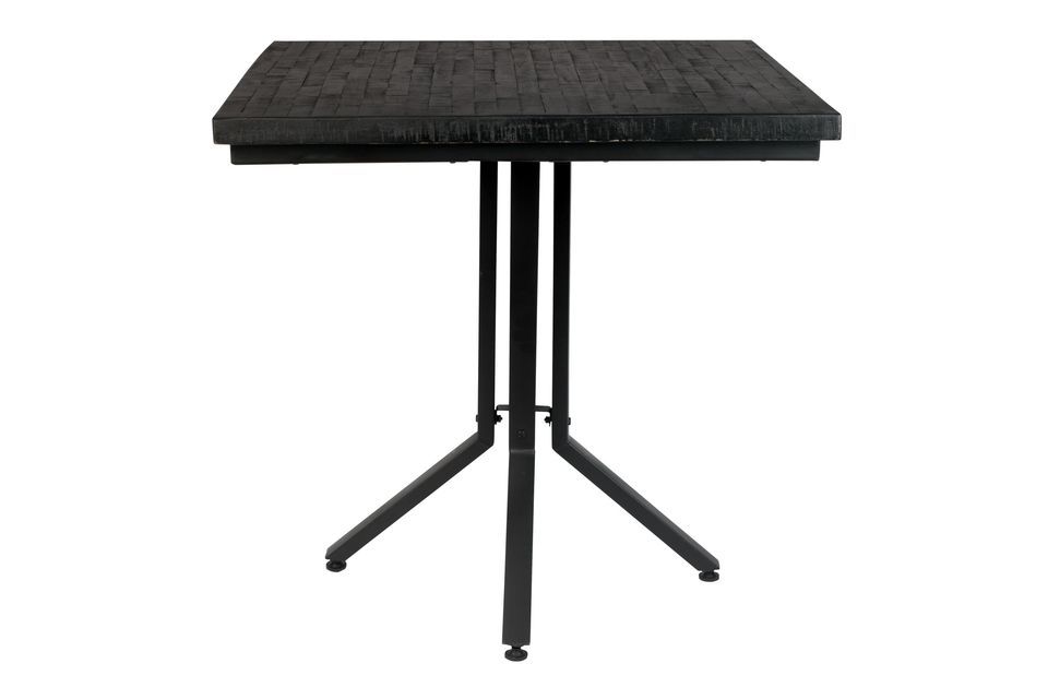 Bistro Doolhof vierkante tafel zwart afgewerkt - 4